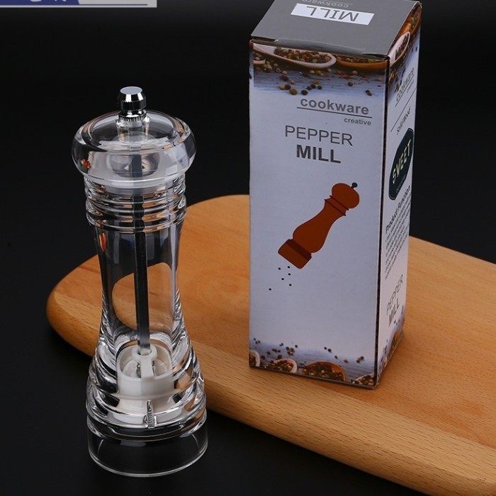 

Pepper Ll Grinder Transparant / Ggiling Lada Garam 14Cm