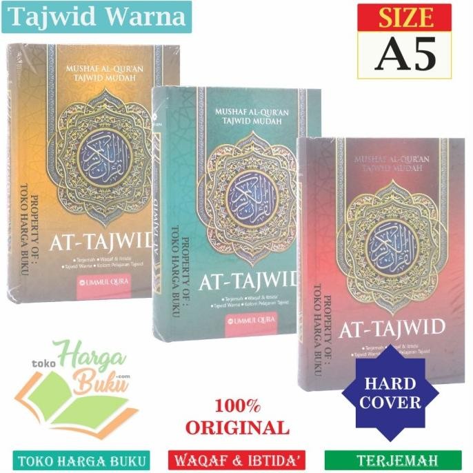 

Al-Quran Tajwid A5 HC Mushaf Waqaf Ibtida' Tajwid Warna Mudah Terjemah