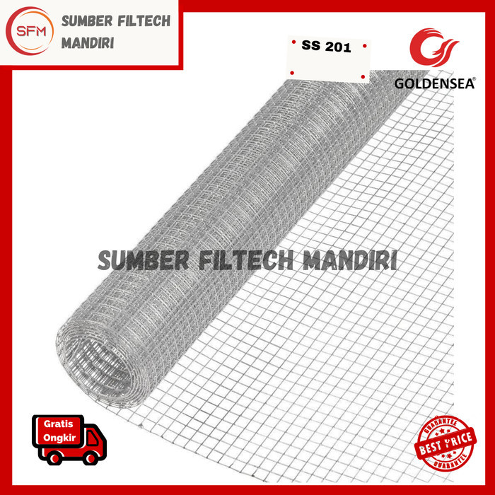 TERBARU Kawat RAM / Loket Stainless Steel 201 (6mm, 10mm, 15mm) Lebar 1 Meter PROMO