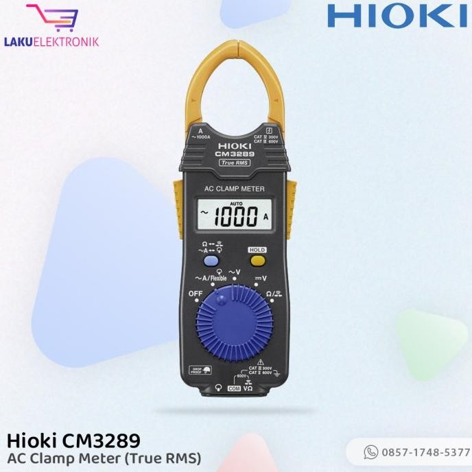 Digital Tang Ampere AC Clamp Meter Multimeter Hioki CM3289 True RMS
