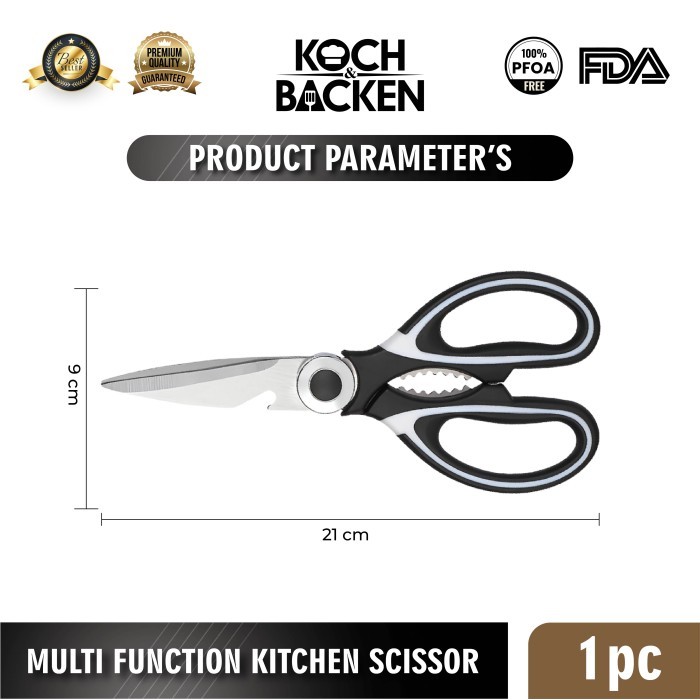 

Koch&Baen Kitchen Scissor Gunting Dapur Serbaguna 6In1