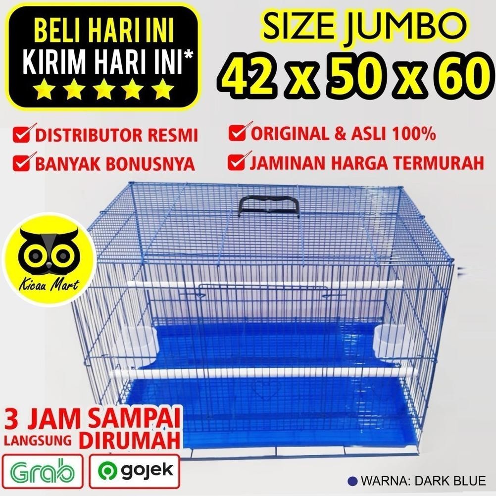 SANGKAR KANDANG BESI UMBARAN IMPORT TEBAL LIPAT KOTAK TERNAK BURUNG LOVEBIRD KUCING KELINCI ANJING U