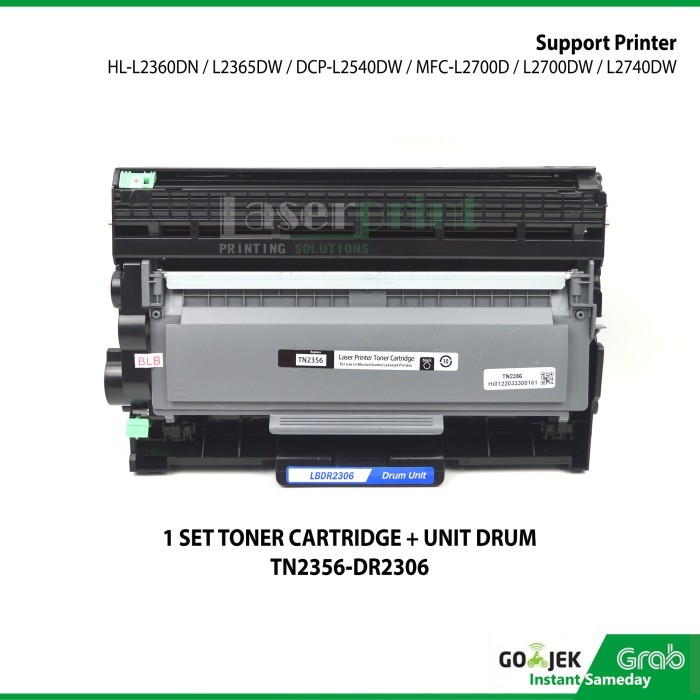 TERBARU Satu set toner dan unit drum printer DCP-L2540DW, MFC-L2700D, L2700DW, L2740DW PROMO