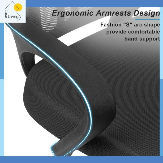 LLS Kursi Kantor Kursi Kerja Kursi Belajar Ergonomis Angkat Putar Mesh Hidrolik Kursi Staff Kursi Bo