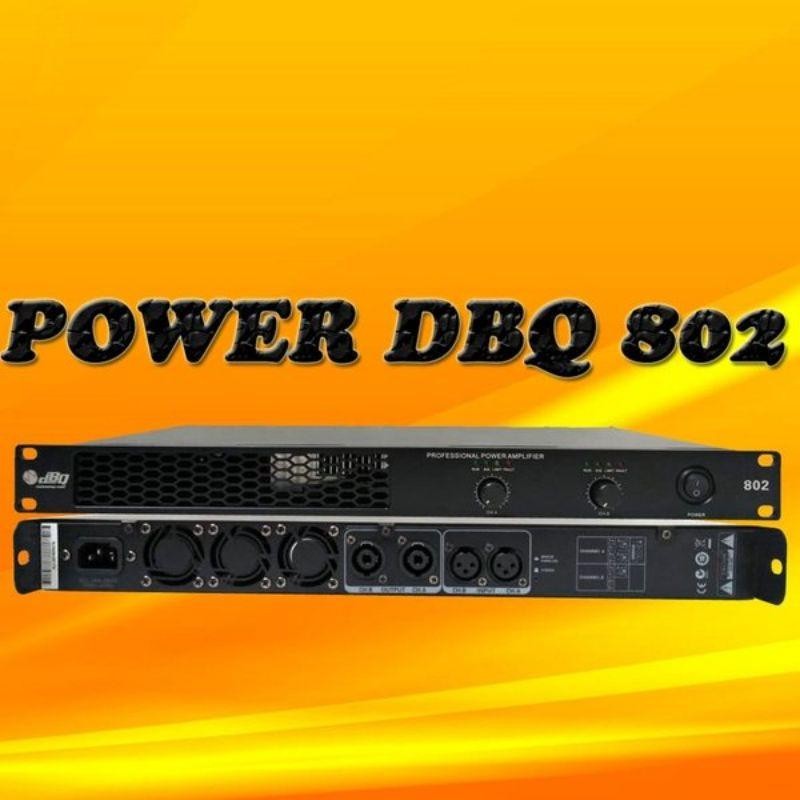 Power Amplifier Dbq 802 Class D 800 Watt 2 Channel