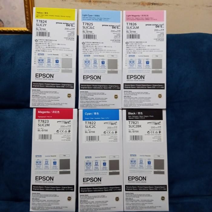 Tinta Epson T7821 - T7826 For Printer Sure Lad D700