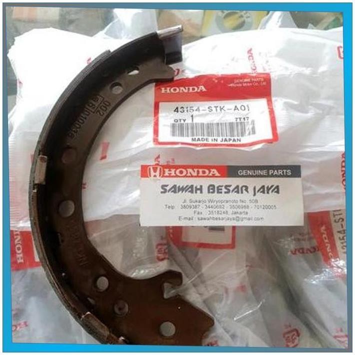 Parking Brake Shoe Atau Kampas Rem Tangan Honda Crv Re Rm Gen.3 Gen.4 2007 2008 2009 2010 2011 2012