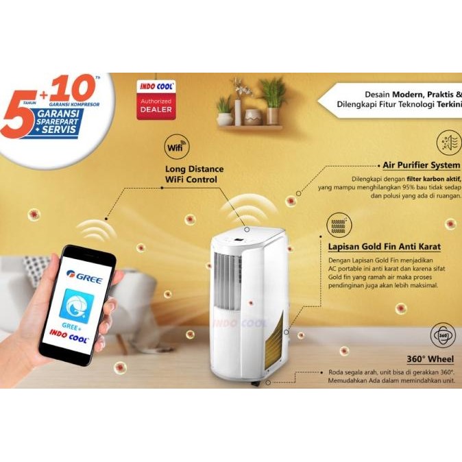 Produk Menarik Ac Gree Portable 1Pk / 1 Pk / Gpc-09