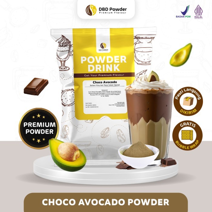 

Promo!! Bubuk Minuman Cokelat Alpukat - Powder Choco Avocado Dbd Powder