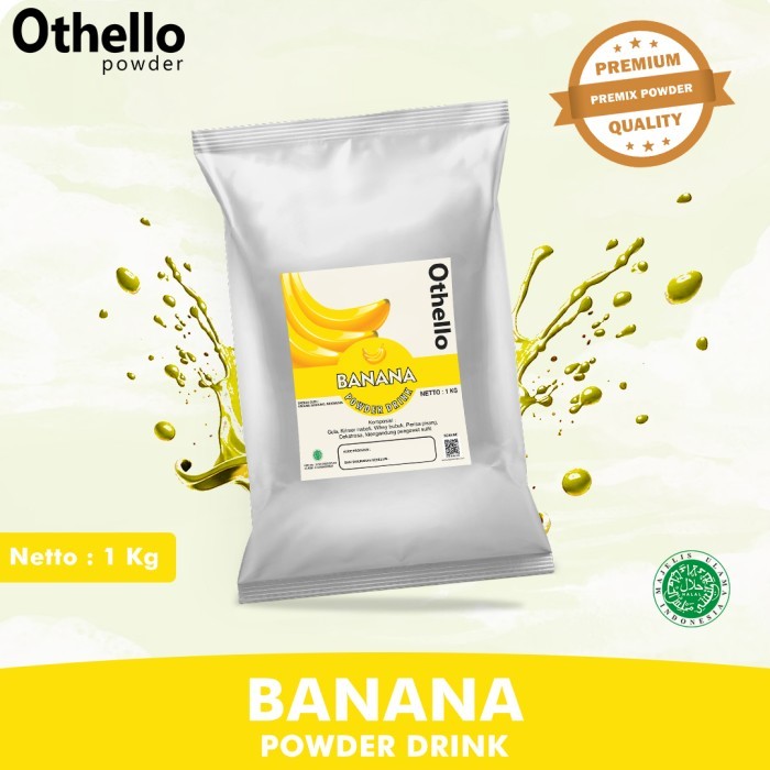 

Promo!! Banana Powder Drink 1Kg Othello - Bubuk Minuman Rasa Pisang 1Kg