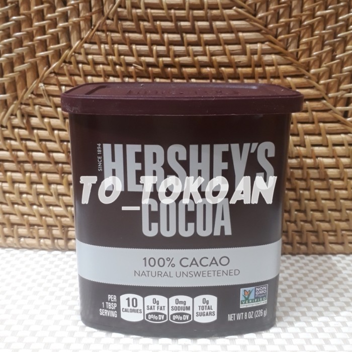 

Cuci Gudang Hershey'S Hersheys Cocoa Natural Unsweetened Powder 226 Gr