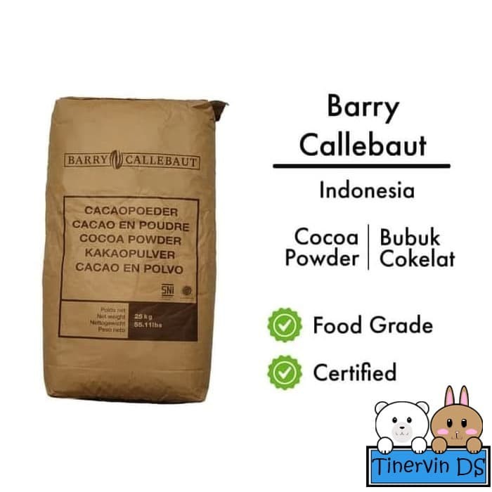 

Ready Stock Pure Cocoa Powder Ex. Barry Callebaut. Bubuk Coklat Murni 760 500Gr
