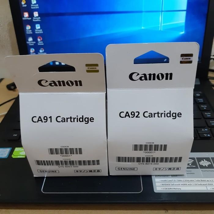 Paket Tinta Cartridge Canon Ca91 & Ca92 Black Color Original