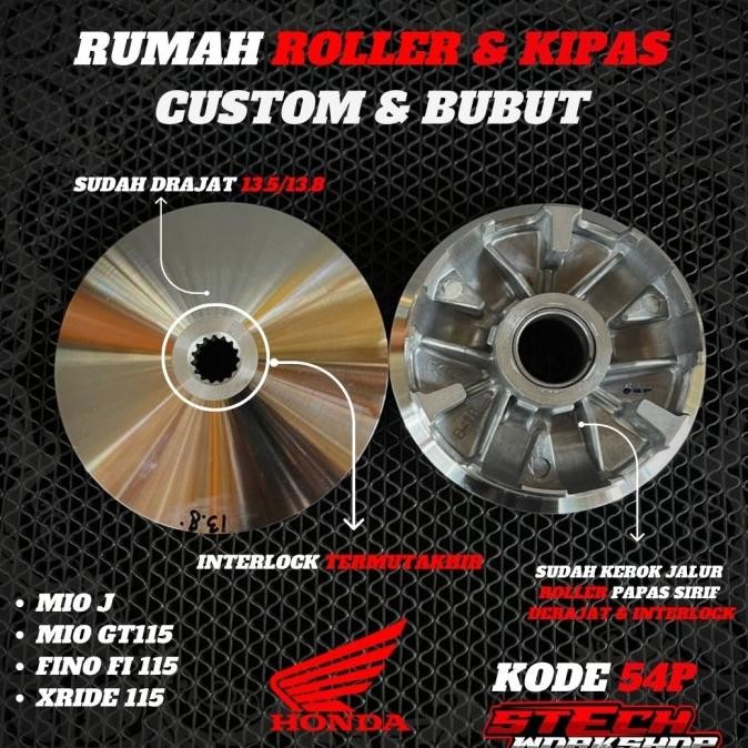 (Pnp) Pulley Set Rumah Roller Mio J Xride 115 Soul Gt 115 Custom Bubut