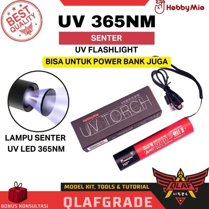 (Pnp) Senter Uv 365Nm Hobby Mio Led Uv Flashlight Torch - Lampu Flashlight Glow In The Dark