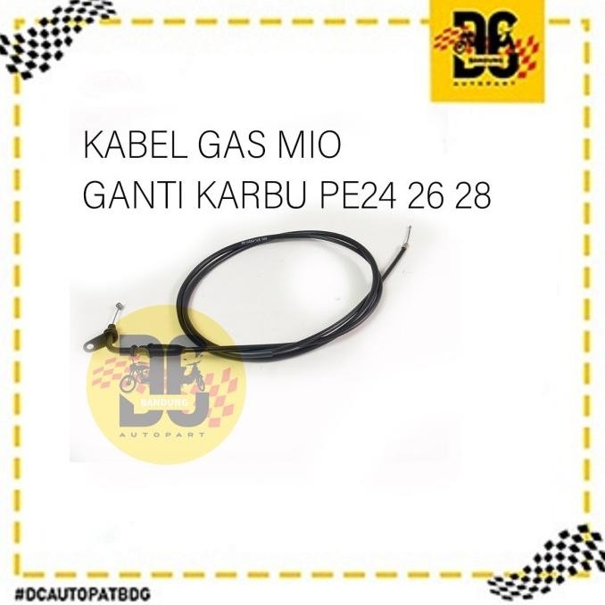 (Pnp) Kabel Gas Mio Sporty Mio Lama Ganti Karbu Pe 24 Pe 26 Pe 28