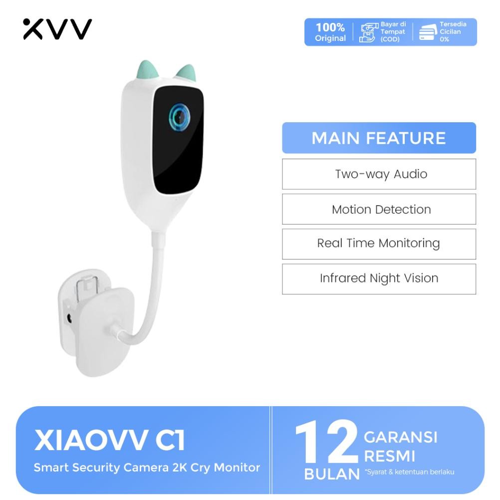 XVV - C1 - Xiaovv Smart Security 2K Night Vision Cry Detection Baby Monitor