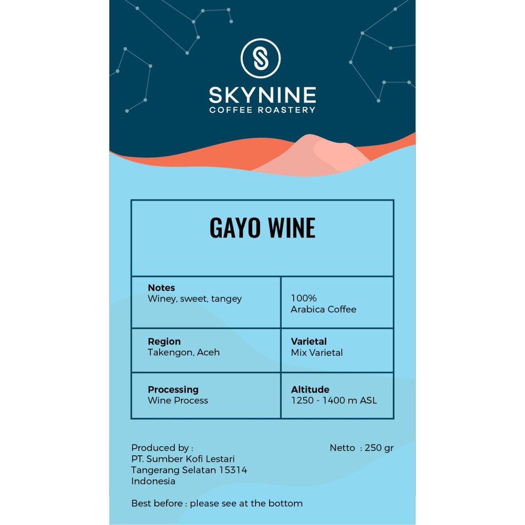 

Kopi Arabika Gayo Wine Roasted Bean