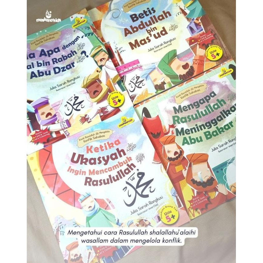 

Buku Cerita Anak Seri Kisah Rasulullah SAW Mengelola Konflik Sahabat