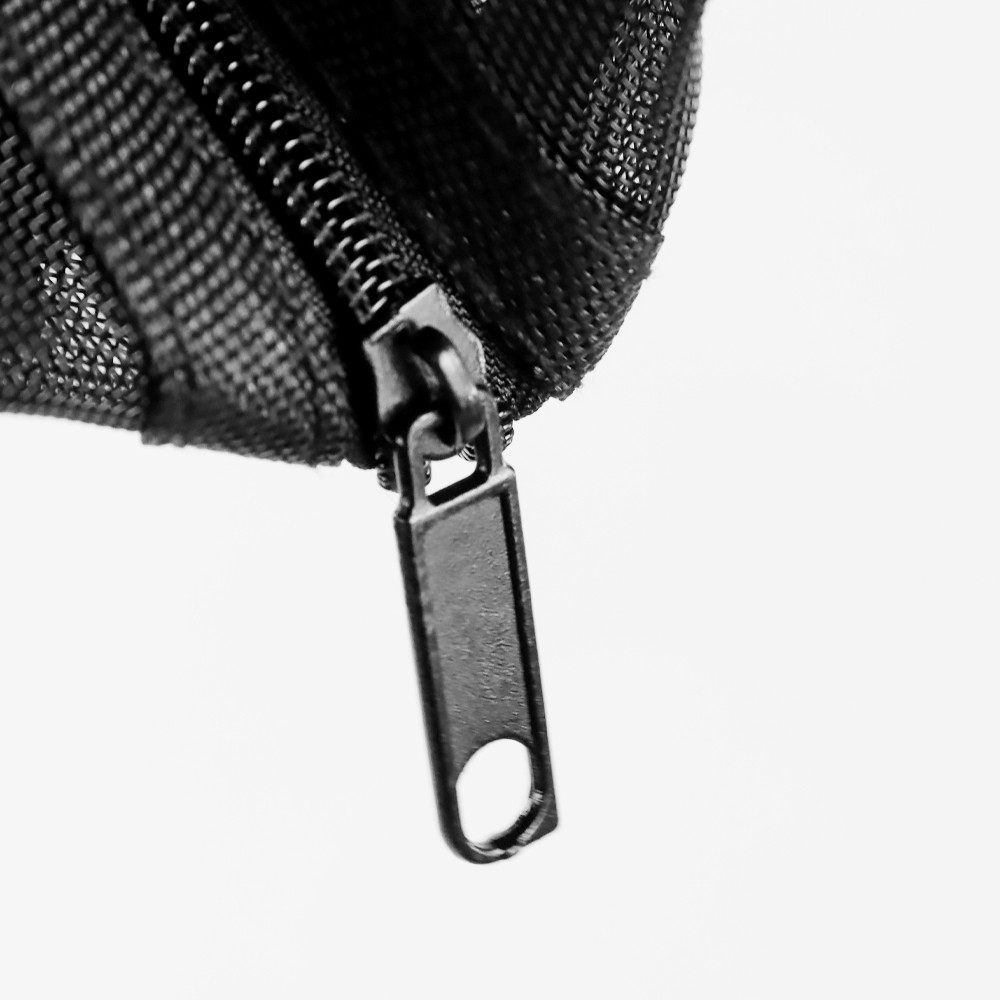 

[Great Store] He Chooses Tempat Pensil Jaring Simple Stationery Mesh Zipper Bag - BS901-BK