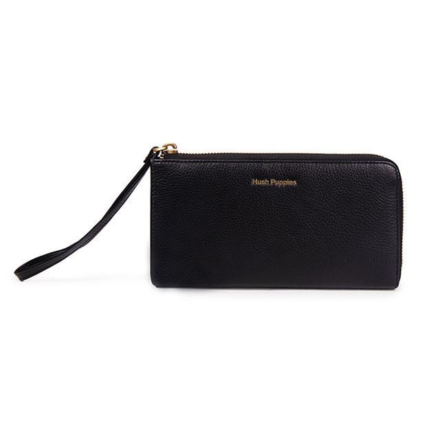 Hush Puppies Dompet Wanita Ashlee Long Zip Wallet Black