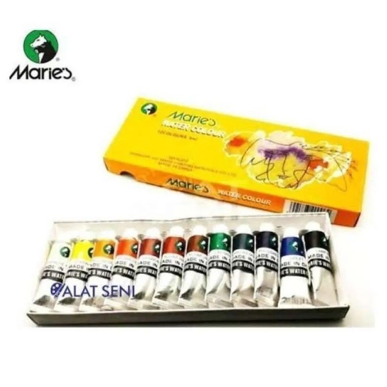 

MARIES WATER COLOUR TYPE 1306 / 9ML 12 WARNA