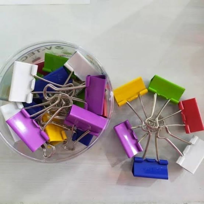 

V-TEC BINDER CLIP WARNA 200 24PCS PER TAB