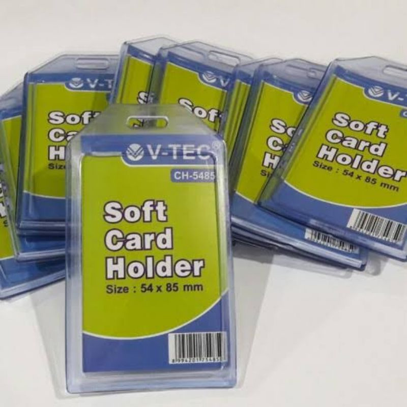 

V TEC SOFT CARD HOLDER SINGLE CH-5485 TRANSPARANT