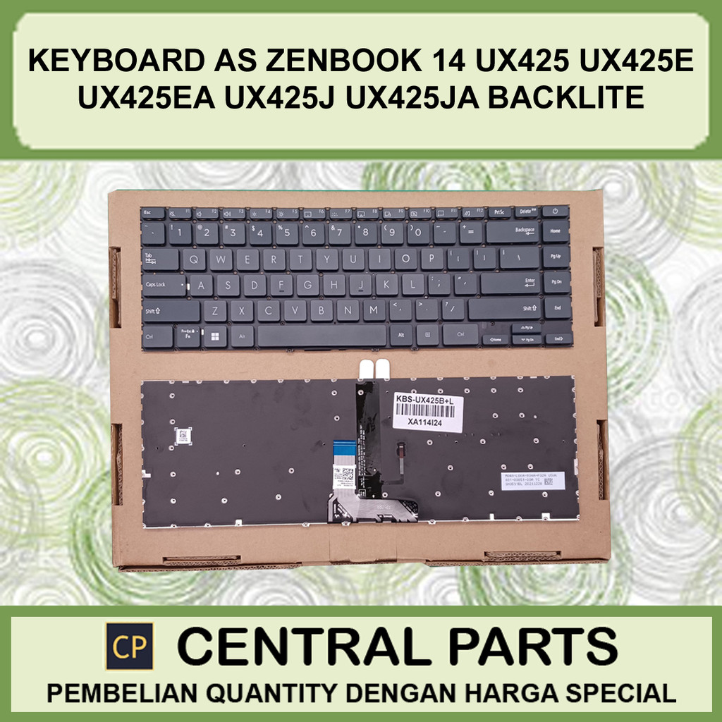Keyboard AS Zenbook 14 ux425 ux425e ux425ea ux425j ux425ja Backlite