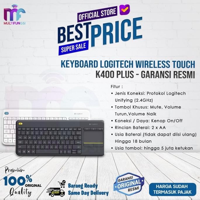 

Keyboard LOGITECH Wireless Touch K400R PLUS - Garansi Resmi
