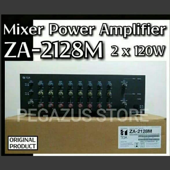 Mixer Amplifier Amply TOA ZA2128MW ZA2128M ZA-2128MW ZA 2128 M ZA2128