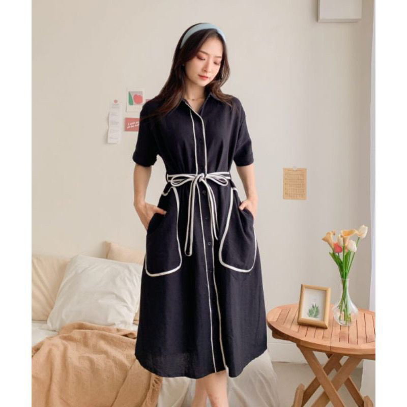 Dress Prmpuan Gaung Premium Wanita Dewasa Gereja Dreas Perempuan Kondangan Natal Elegan Gaun Seragam