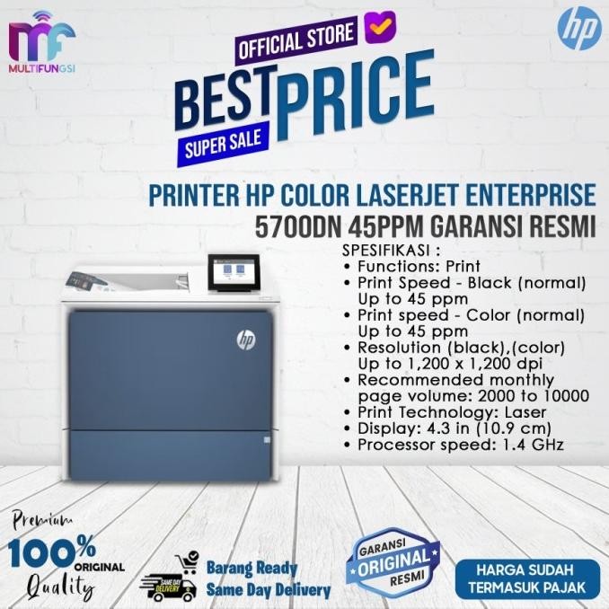 

Printer HP Color LaserJet Enterprise 5700dn (Pengganti M554dn ) 45ppm