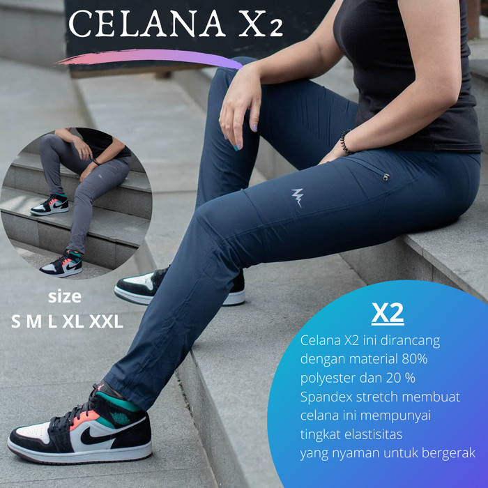 Celana Gunung Panjang Quick dry Hiking Outdoor Promo Pria eiger X2