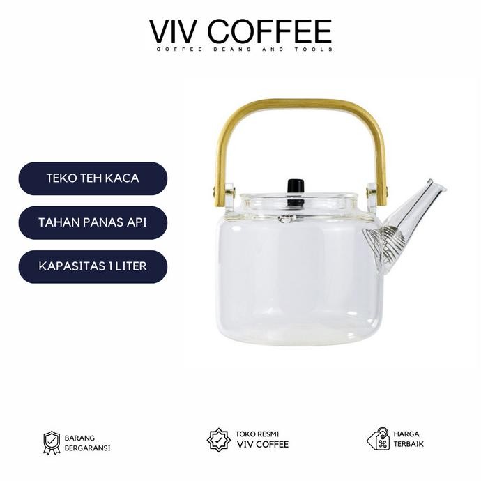 

Teko Teh Kaca Dengan Saringan Tahan Panas 1 Liter
