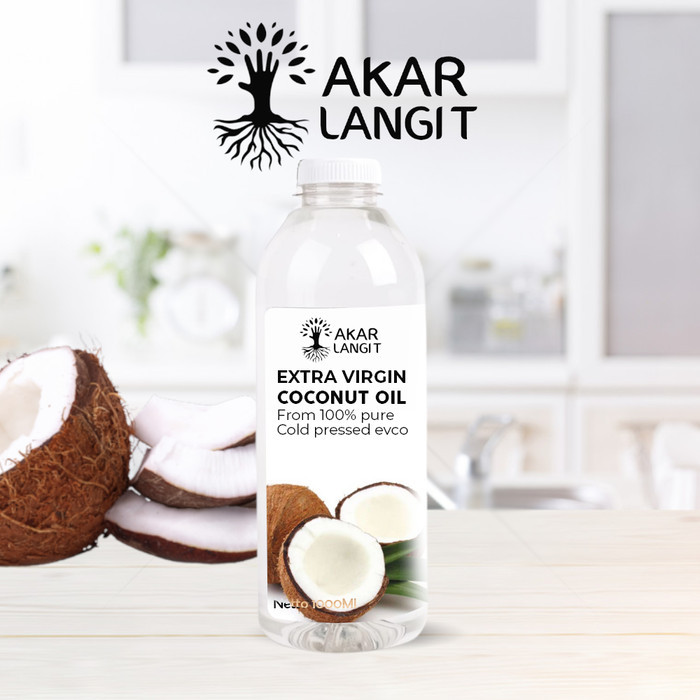 

TERBARU Virgin Coconut Oil 1 Liter VCO Akarlangit - Minyak kelapa Murni