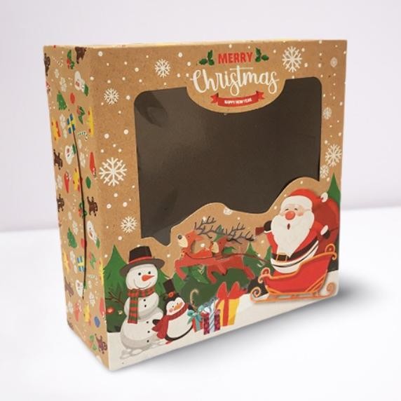 

CR - Dus Natal Cake Box Packaging Kue Natal Hampers Christmas 20x20x7 cm TERLARIS