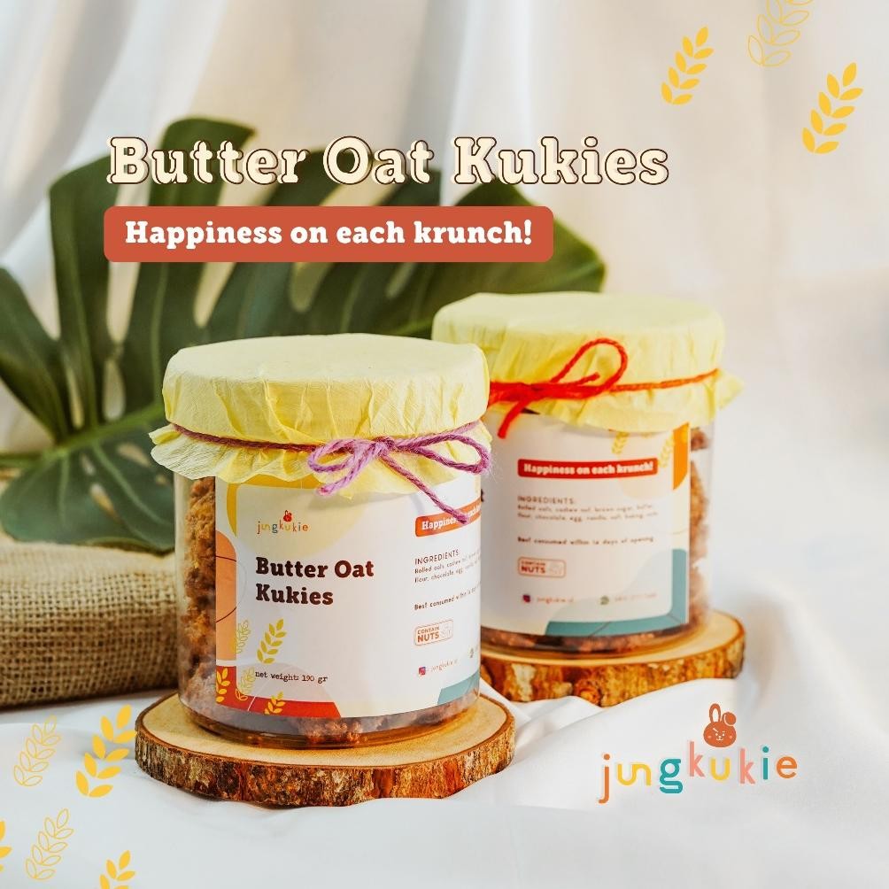 

CR - Hampers Natal BUTTER OAT KUKIE (220 gr) by JUNG KUKIE | Kue Kering Hampers / Christmas Hampers / Parcel Natal / Christmas Gift / Kado Natal TERLARIS