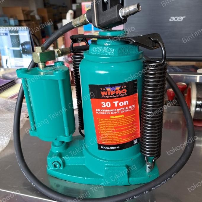 Wipro DBH-30 Dongkrak Botol Angin 30 Ton Air Hydraulic Bottle Jack 30T