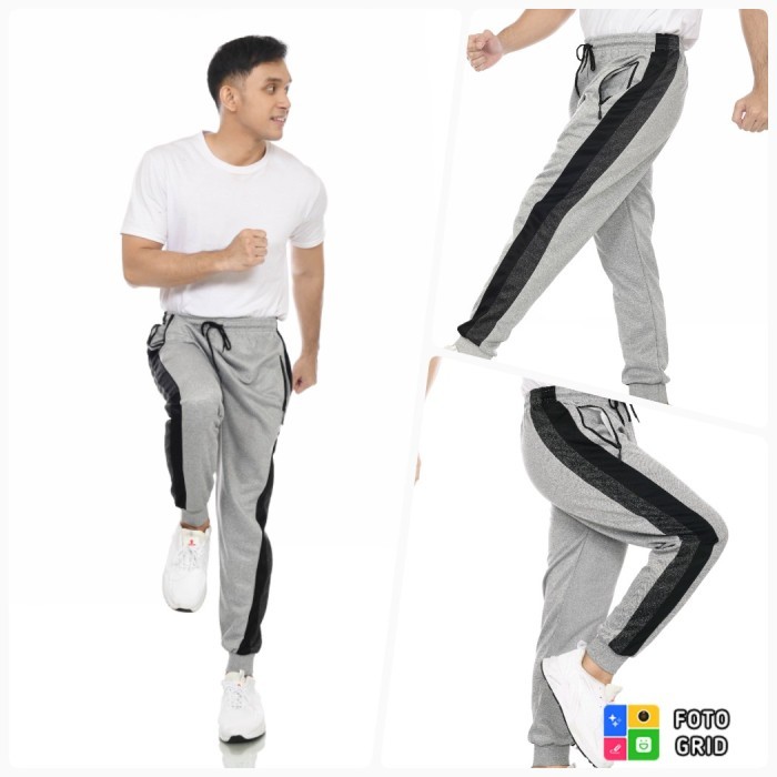 Celana Trening Clana Olahraga Panjang Lari Joging Pria Jogger Terbaru