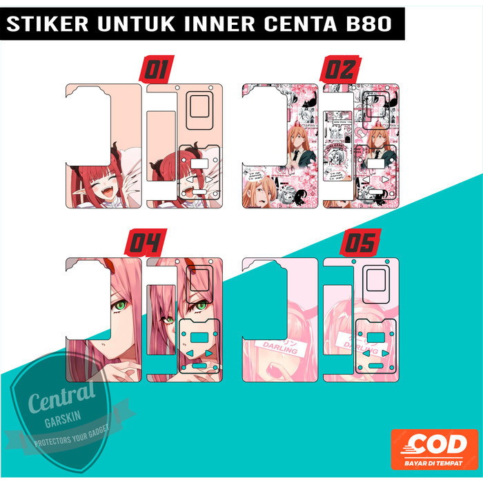 

B80 Centa Inner Katalog Zero Keren 01 Casing/Case Stiker Skin Wrap CUSTOM - Premium Quality