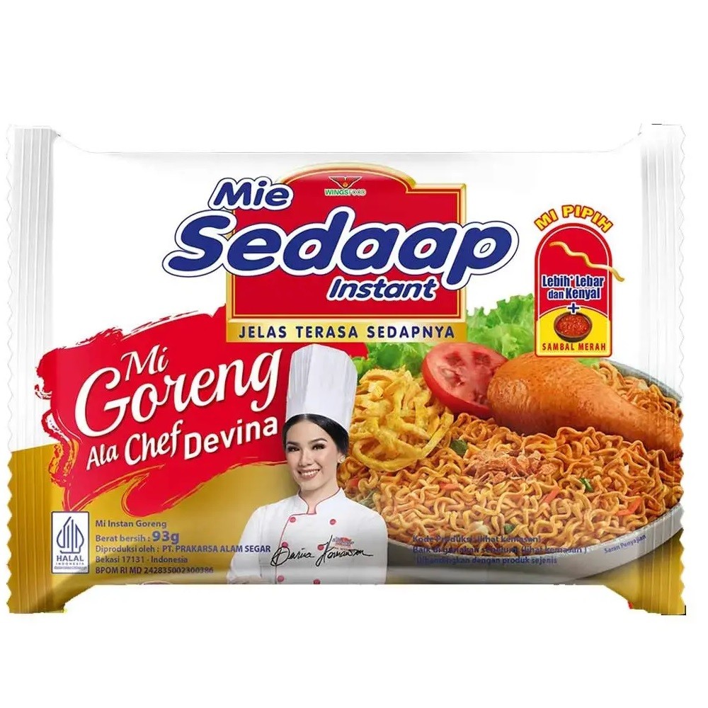 

SEDAAP MI GORENG ALA CHEF DEVINA 93 GR