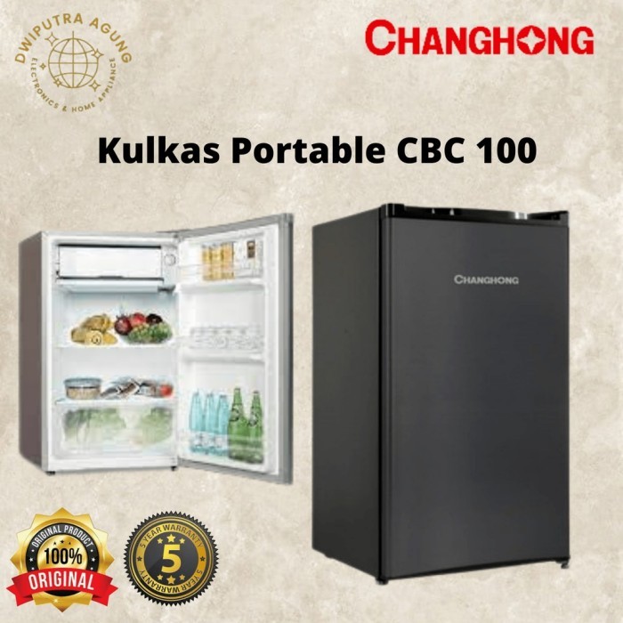 KULKAS 1 PINTU CHANGHONG CBC 100 / KULKAS KECIL 1 PINTU KAPASITAS 100 LITER CHANGHONG CBC100 /