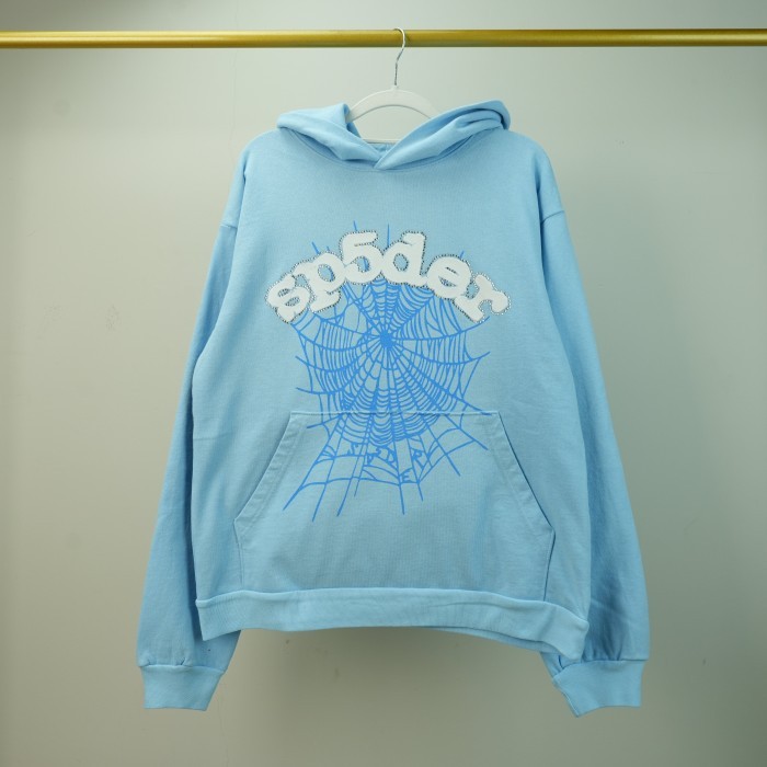 Sp5der Web Hoodie - Sky Blue