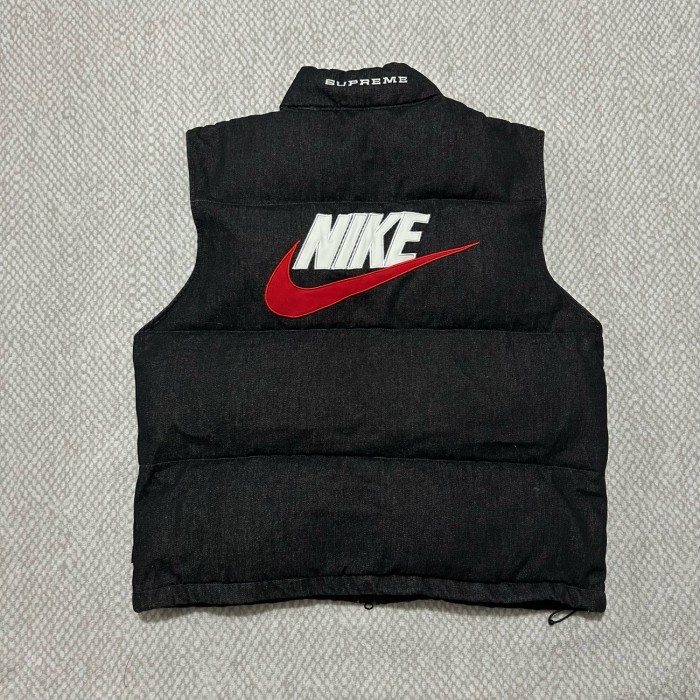 Svpreme Nike Denim Puffer Vest - Black