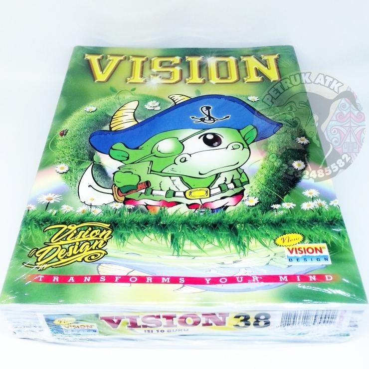 

Terlaris [Pak] Buku Tulis Vision Isi 38 Lembar (10 Pcs)