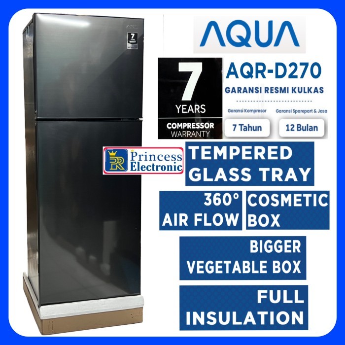 KULKAS AQUA 2 PINTU AQR D 270