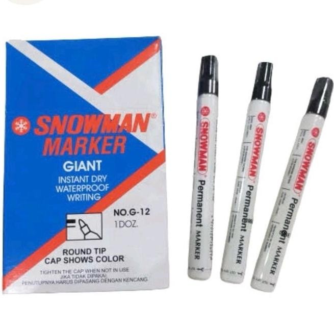 

Trend Spidol Snowman Permanent Hitam (Per Pcs)