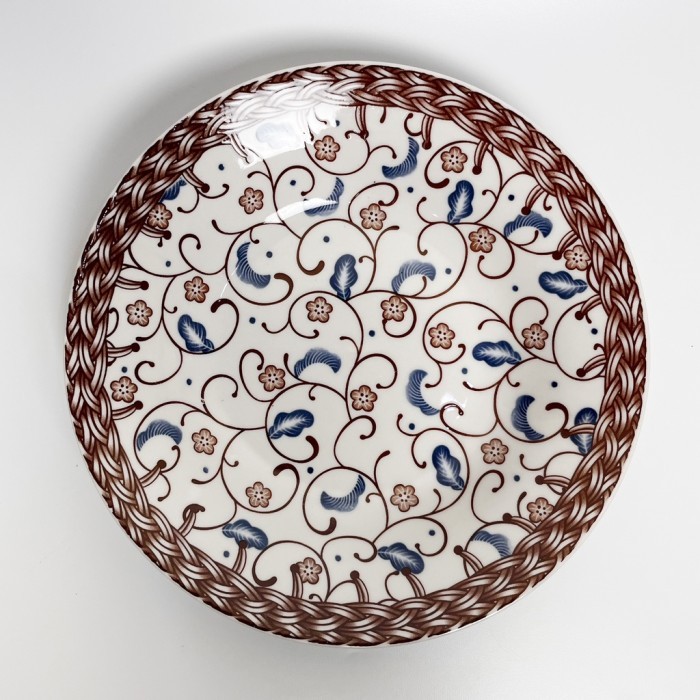 PIRING MOTIF BATIK PIRING MAKAN PIRING OMEGA PIRING CANTIK PIRING KERAMIK