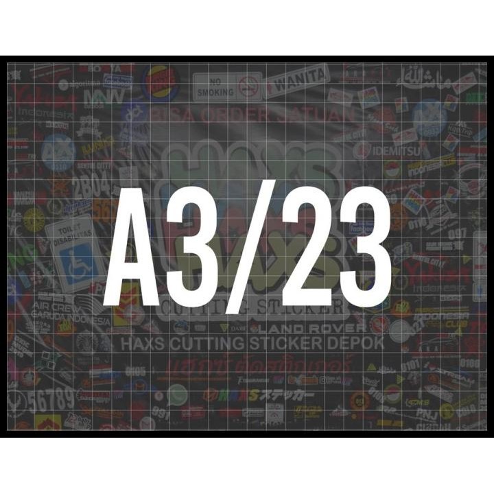 

TERMURAH CUTTING STICKER NOMOR RUMAH UKURAN 15 CM !!